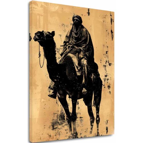  Slika na platnu Jahač na konju - Vintage ukras Cijene