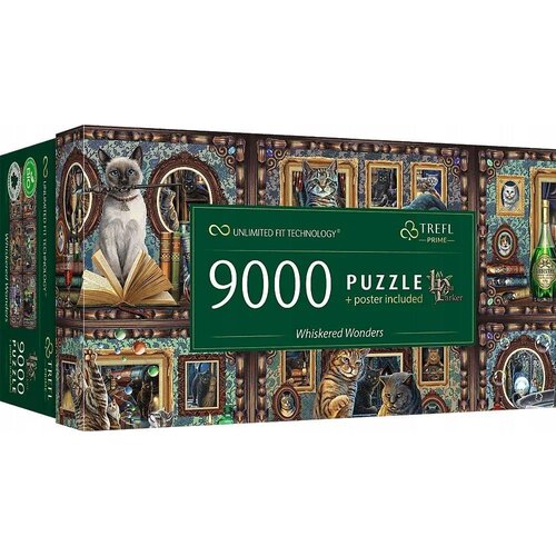 Trefl Puzzle Prime UFT &amp;quot;Whiskered Wonders&amp;quot; z 9000 kosi, (5000511769) Slike