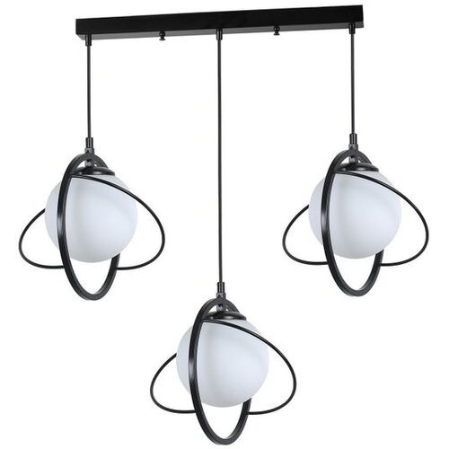 Opviq nepal 3 Lü Sıralı siyah beyaz Camlı Sarkıt blackwhite chandelier Slike