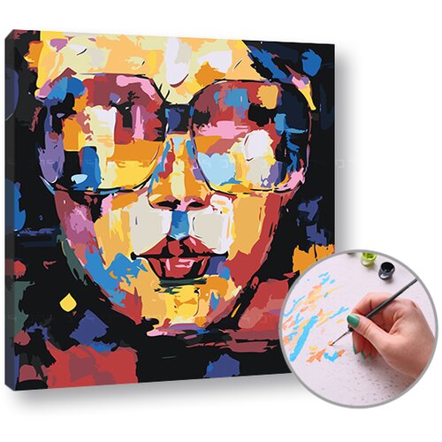  Slikanje po brojevima ŽENA S OČIMA - mala težina | low difficulty Slike