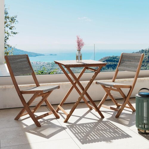 Bessagi Garden Set Za Balkon Effie, Siva, 3-Delno Slike