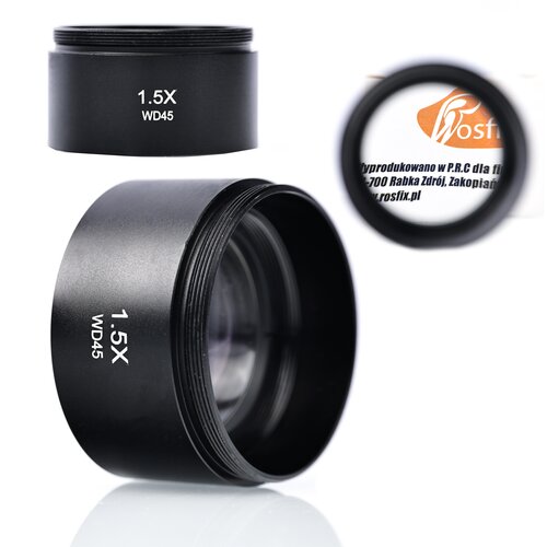 Rosfix OBJEKTIV 1.5X ZA STEREOSKOPSKI MIKROSKOP &ndash; 45 MM DELOVNA RAZDALJA, 48 MM NAVOJ | VISOKA KAKOVOST, (5000059376) Cene