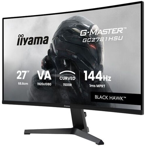 Iiyama G-Master Gaming Monitor GC2781HSU-B1 27" Curved 1500R, VA, FHD 1920x1080, 144Hz, 1ms MPRT, 350cd/m2, 4000:1, FreeSync, 1x Cijene