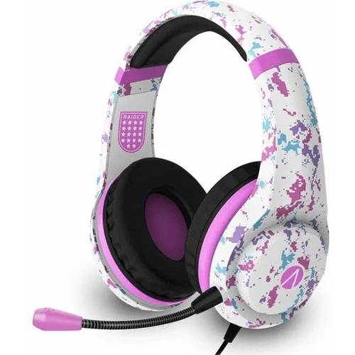 STEALTH slušalke multiformat camo stereo gaming headset - roza maskirne barve