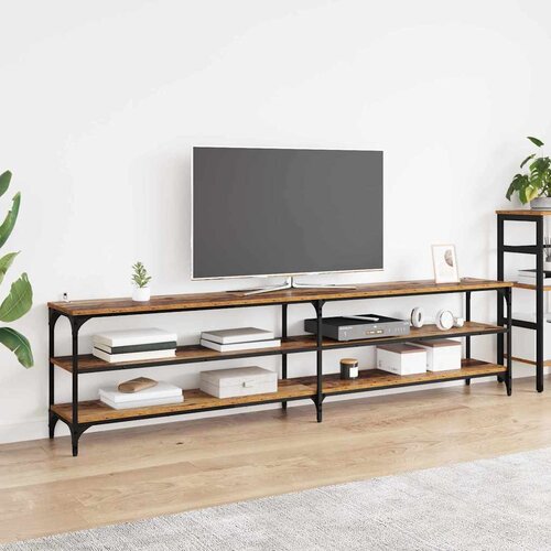 vidaXL TV omarica Star les 200 x 30 x 50 cm Inženirski les in železo Cene