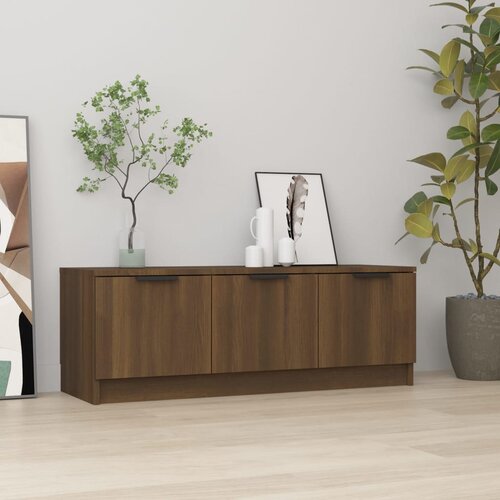 The Living Store TV omarica rjavi hrast 102x35x36,5 cm inženirski les - TV Omarica, (21376074) Slike