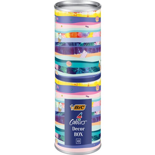 Bic kemični svinčnik 4 barve, kovinska škatla 8, (21655608) Cene