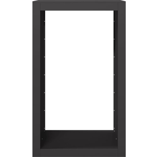  Stalak za drva za ogrjev crni 60x40x100 cm čelični Slike