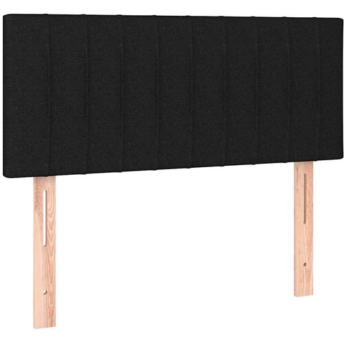  box spring s madracem LED crni 120 x 190 cm od tkanine Slike