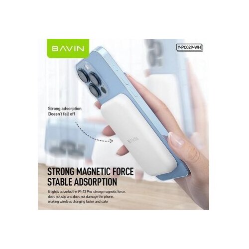 BAVIN Magsafe magnetic Power bank 5000mAh, bela Cene