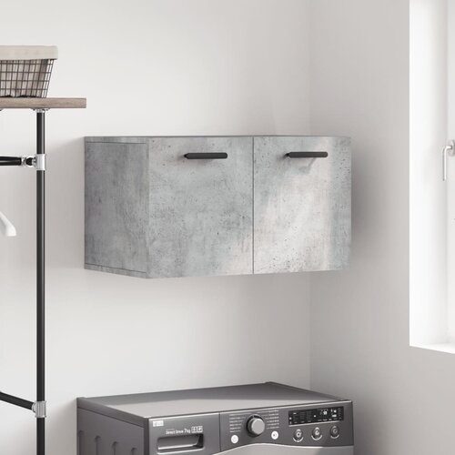 vidaXL Stenska omarica betonsko siva 60x36,5x35 cm inženirski les Cene