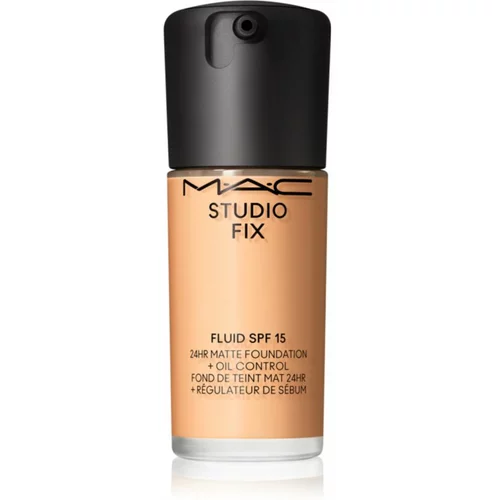 MAC Cosmetics Studio Fix Fluid SPF 15 24HR Matte Foundation + Oil Control matirajoči tekoči puder SPF 15 odtenek NC20 30 ml