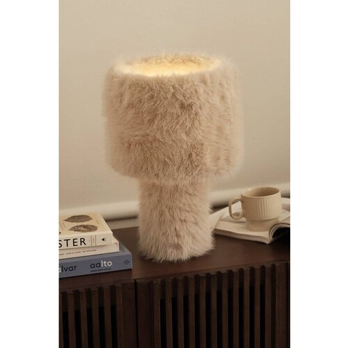 Ellos Home Kremno bela tekstilna namizna svetilka (vi&amp;scaron;ina 46 cm) Fay &amp;ndash; Slike