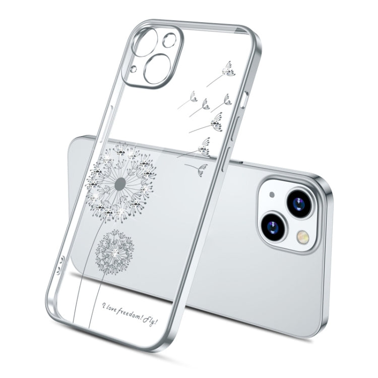 Ovitek za iPhone 14 Plus | Regrat s kristali, srebrn Cene