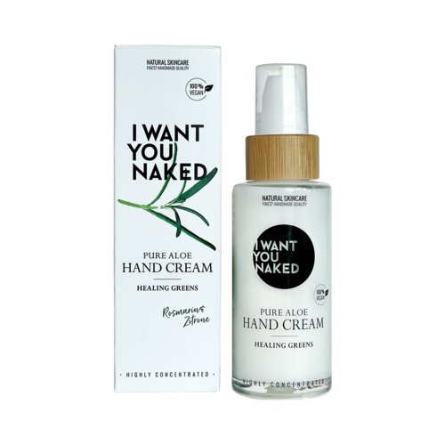 I WANT YOU NAKED Healing Greens Pure Aloe Hand Cream Cene