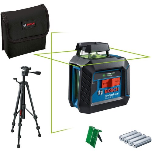 Bosch Laser za linije GLL 2-20 G sa 4 x baterije (AA)/ stativ/ tašna Slike