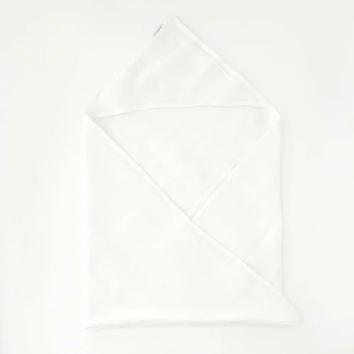 Linen Tales dječji bijeli laneni ručnik Waffle 70 x 70 cm