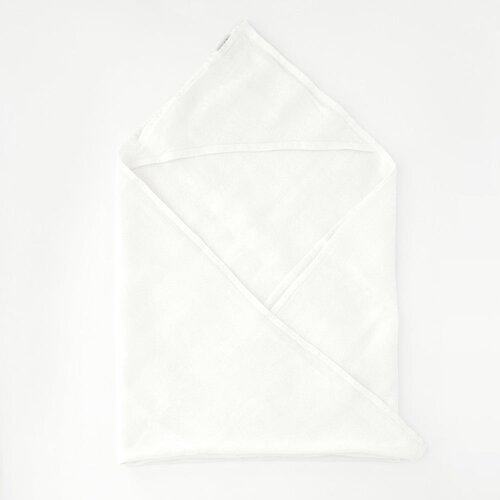Linen Tales Otroška bela lanena brisača Waffle, 70 x 70 cm Cene