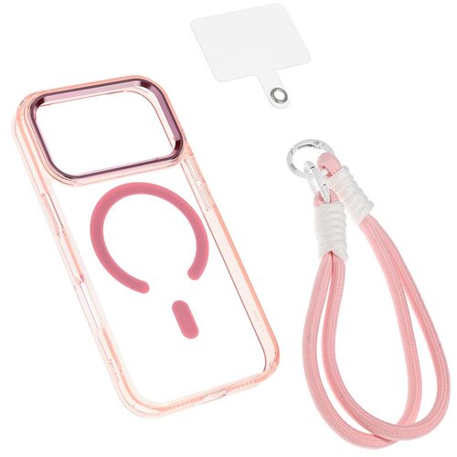  Maska za iPhone 17 Pro 6.3 Magsafe Loop, Roze Cene