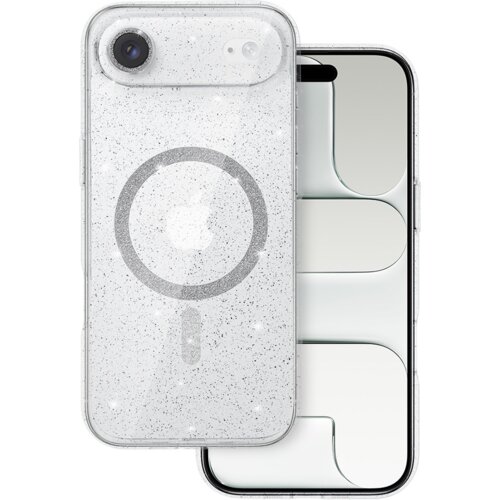Onasi Silikonski ovitek Glitter MagSafe za iPhone 17 Air - prozoren z ble&scaron;čicami Cene