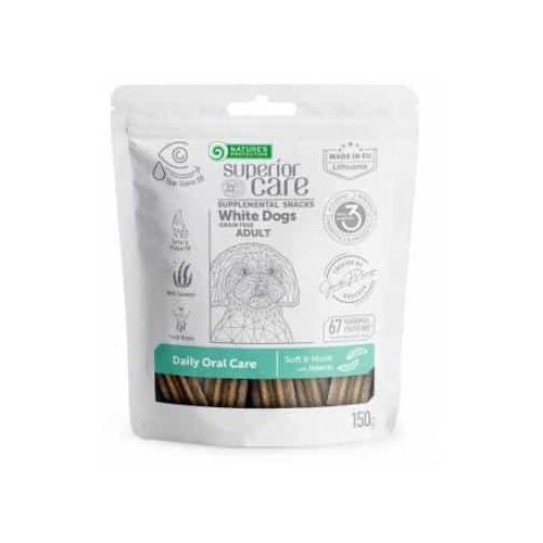 Nature's Protection NPSC White Dog Daily Oral Care With Insects - 150 g Cene