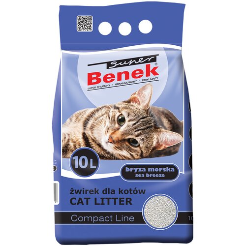 Super Benek Compact z vonjem morske sapice - Varčno pakiranje: 2 x 10 l (pribl. 16 kg) Cijene
