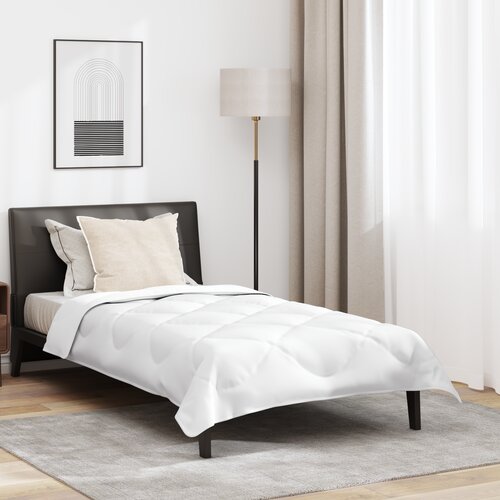 vidaXL odeja za vse sezone z blazino Bela 155 x 220 cm Mikrofibra Cene