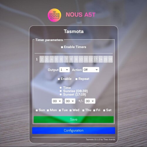 NOUS A5T WiFi Tasmota Slike