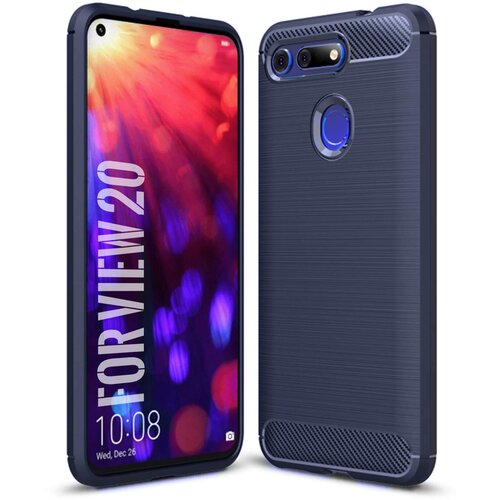  Gumijasti / gel etui Carbon za Huawei Honor View 20 - črni Cene