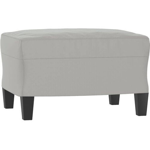 VidaXL Tabure svjetlosivi 60 x 50 x 41 cm od mikrovlakana Slike