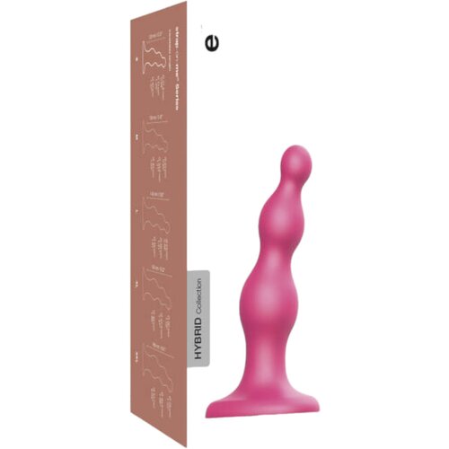 Strap-On-Me Beads S - perle, strap-on dildo (roza) Slike