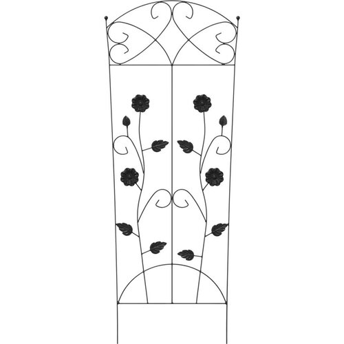  Vrtna Ograda Re&amp;scaron;etkasti 3 pcs Crna 112 x 40 cm Čelik Slike