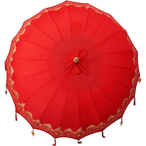  Baline&amp;scaron;ki Parasol Crvena 210-220 cm Pamuk solidno drvo Slike