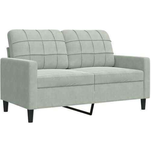 Maison Chic Dvosed kavč - Sofa - Kanape svetlo siv 120 cm žamet, (21727040) Cene