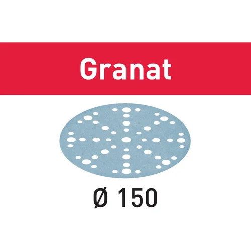 Festool Brusilni material Granat D150 za P150 GR/50 brusilni stroj 50 kosov, Exzenterschleifer, 578360