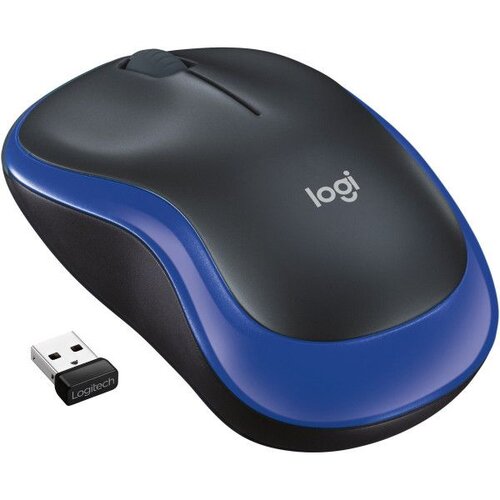 Logitech miš M185-crni/plavi Cene
