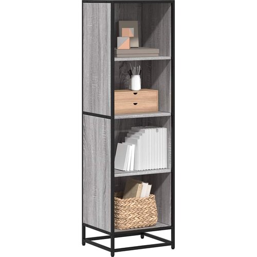 Furnova Knjižna omara siva sonoma 40x35x139 cm, (21932744) Cene