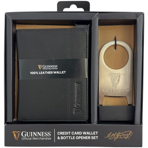 Gabol poklon set JBGNGS05 guiness | novčanik + otvarač | crni | 10x8 cm Cene