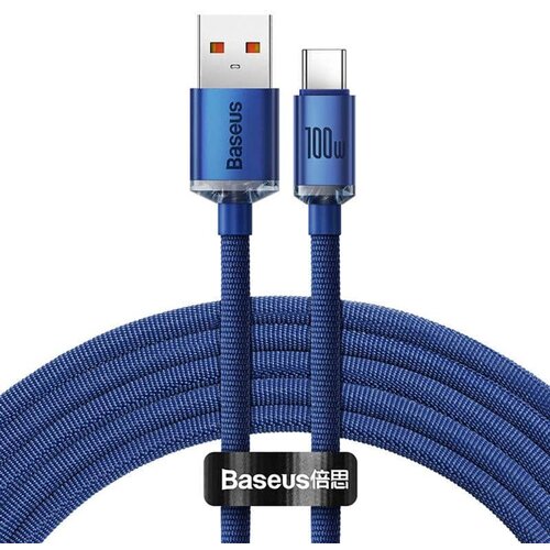 Baseus Crystal Shine kabel USB na USB-C 5A100W1.2m (plavi) Cene