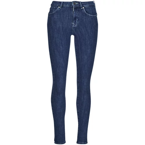Only Jeans skinny ONLPOWER MID PUSHUP SK REA3223 Modra