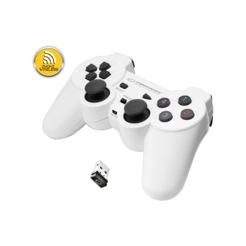 Game Pad ESPERANZA GLADIATOR, vibration, PS3/PC, wireless, white/black, EGG108W Cijene