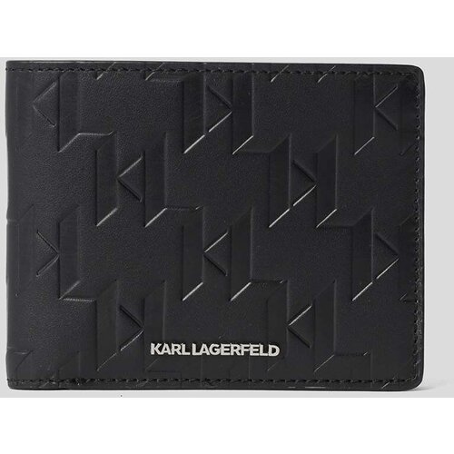 Karl Lagerfeld Usnjena denarnica mo&amp;scaron;ki, črna barva Slike