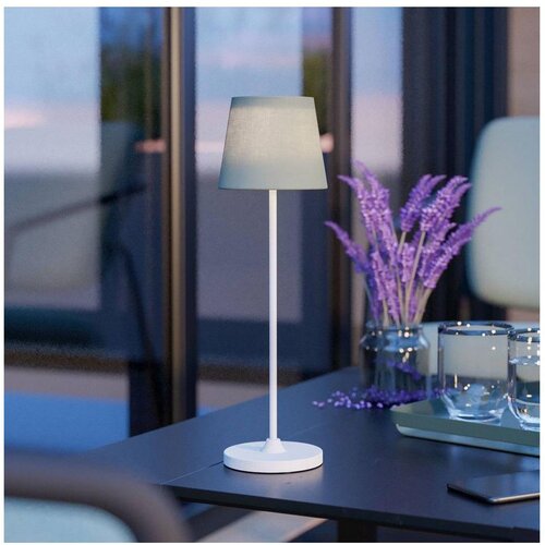 Eglo 75936 - LED stona lampa LEONERO, prigu&scaron;iva, punjiva, LED/3,8W/5V 2000 mAh, bela/zelena Cene