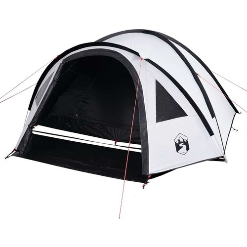 VidaXL &amp;Scaron;ator za kampiranje za 4 osobe bijeli 300x250x132 cm taft 185T Slike