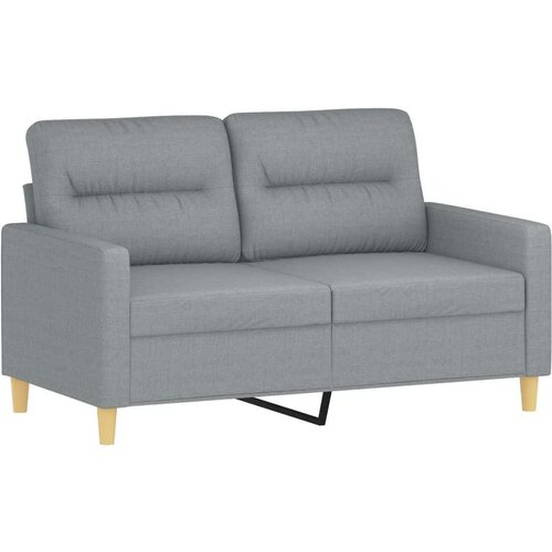 VidaXL 3-dijelni set sofa s jastucima svjetlosivi od tkanine Slike