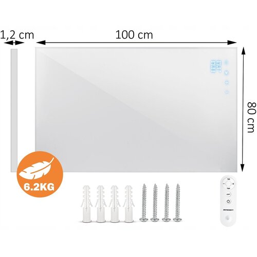 Berdsen BD-987 infrardeči panel 800 W Wi‑Fi bela Slike