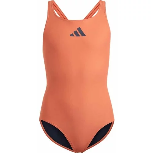 Adidas 3 BARS SOL ST Y Kupaći kostim za djevojčice, narančasta, veličina