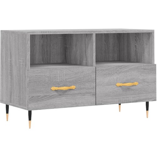 Maison Chic TV omarica - TV enota - Televizijska omarica siva sonoma 80x36x50 cm inženirski les, (21700256) Slike