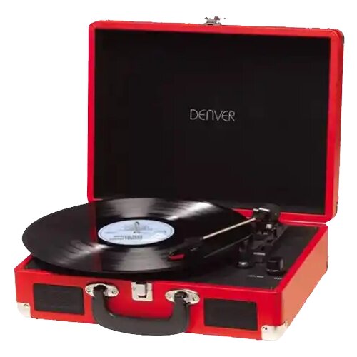 Denver gramofon VPL120 sa zvučnicima crveni Slike