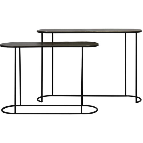Light & Living Metalni pomoćni stolovi u setu 2 kom u brončanoj boji 28x118 cm Bocov – Cijene